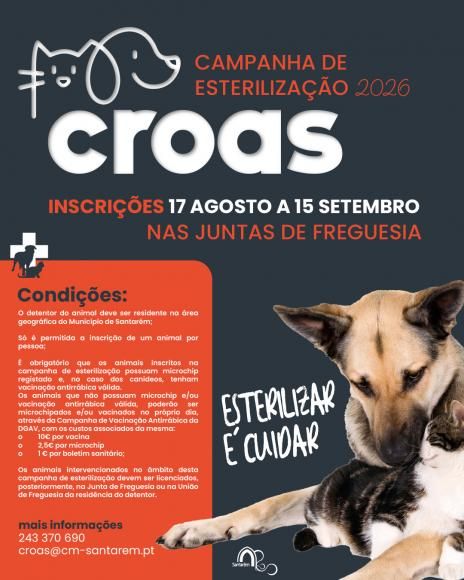 Campanha de Esteriliza&ccedil;&atilde;o 2026